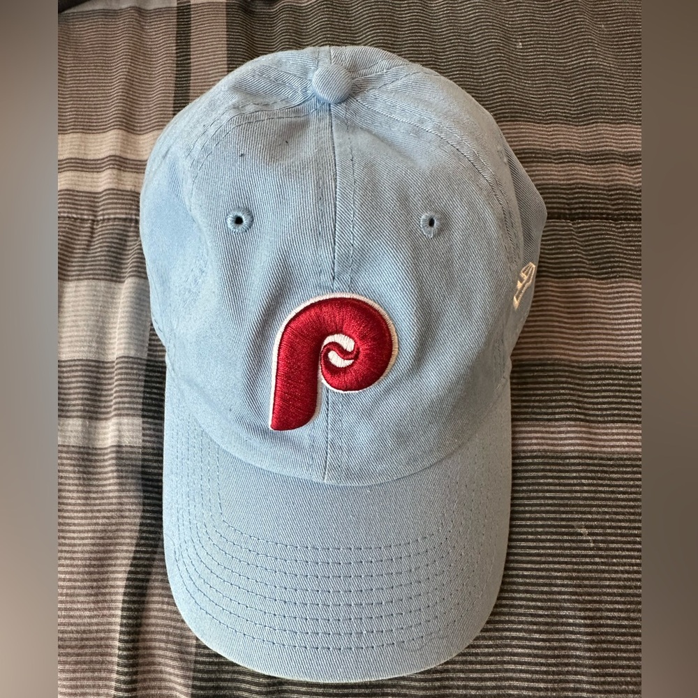 New Era Powder Blue Phillies Throwback Snapback Cap - Cooperstown Collection